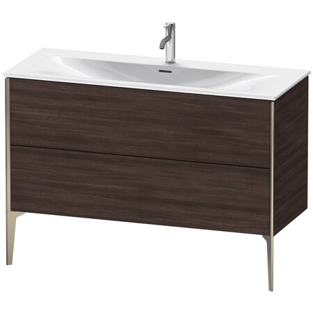 Xviu Floor Standing Vanity Unit Chestnut Dark